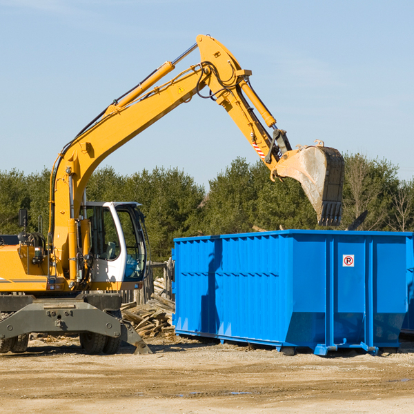 are there any restrictions on where a residential dumpster can be placed in Leon